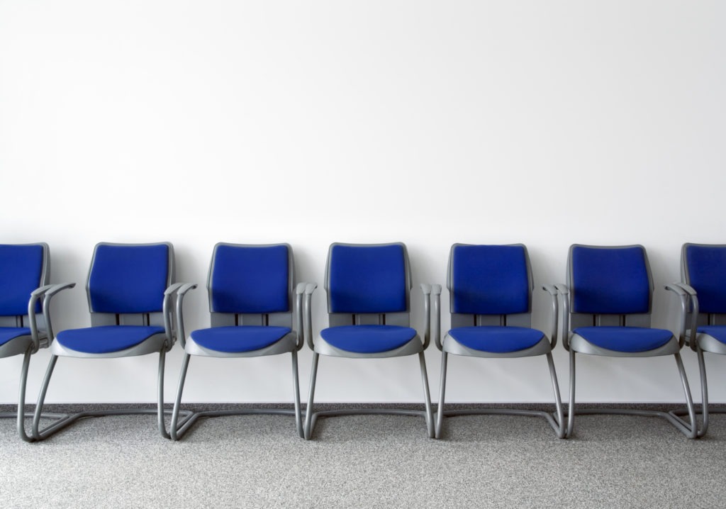 empty waiting room chairs