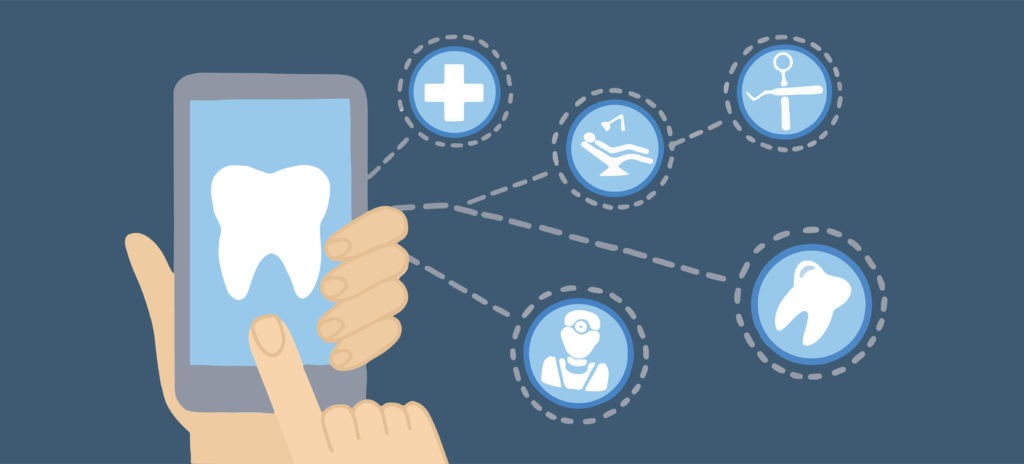 Graphic showing teledentistry