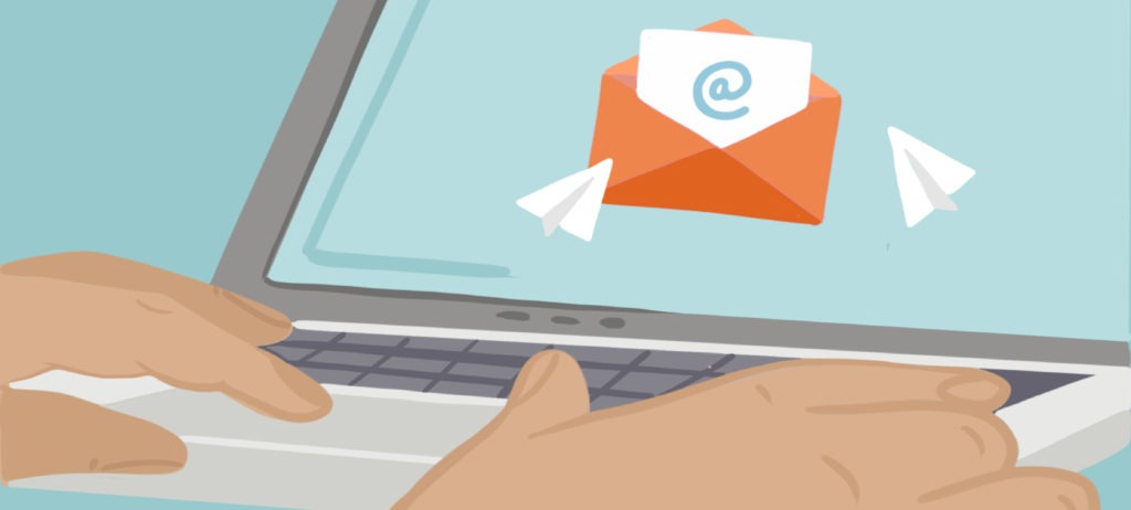 graphic showing email marketing dental practice