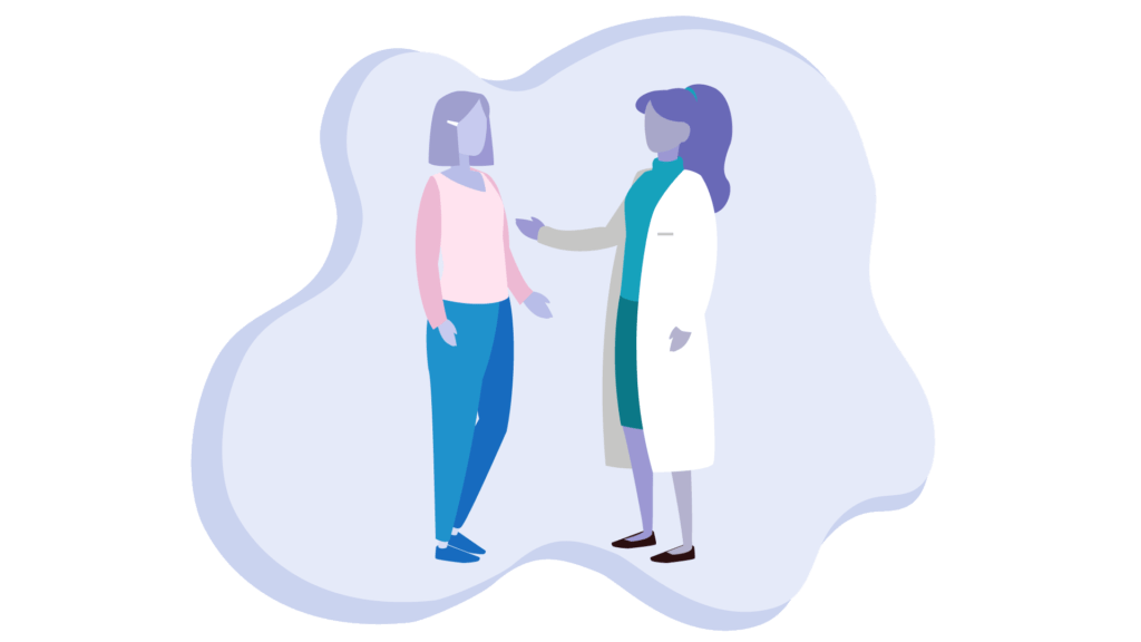 graphic showing dentist patient introduction
